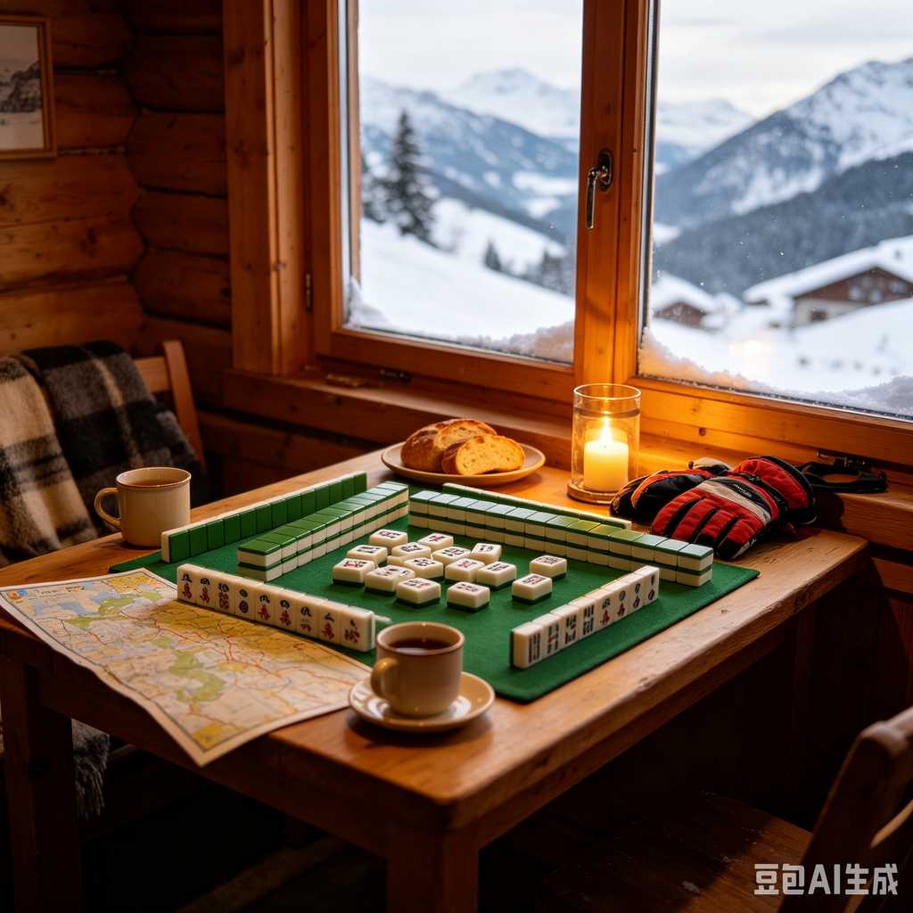 mahjong rule card included